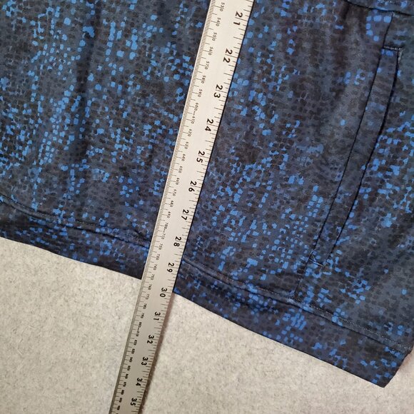 Algo Men Sweatshirt Large Blue Abstract Hoodie Fleece‎ Lightweight Pullover NWT - Picture 2 of 10